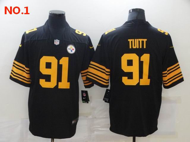 Cheap Men's Pittsburgh Steelers #91 Stephon Tuitt Jerseys-32